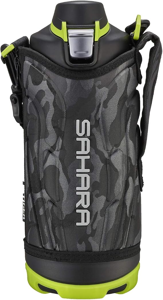 Tiger Water Bottle, 1 Liter, Sahara Stainless Steel Bottle, Sports, Direct Drinking, Wide Mouth, Insulated, Black, MME-F100KK