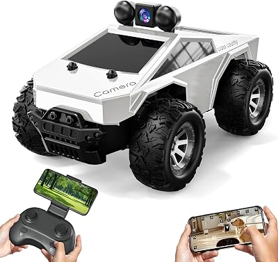 1: 28 RC Cars Remote Control Car with 720P HD FPV Camera, All-Terrain RC Truck with Body Light Rechargeable Battery, RC Car Vehicle Toy Gifts for Adults Kids Boys and Girls