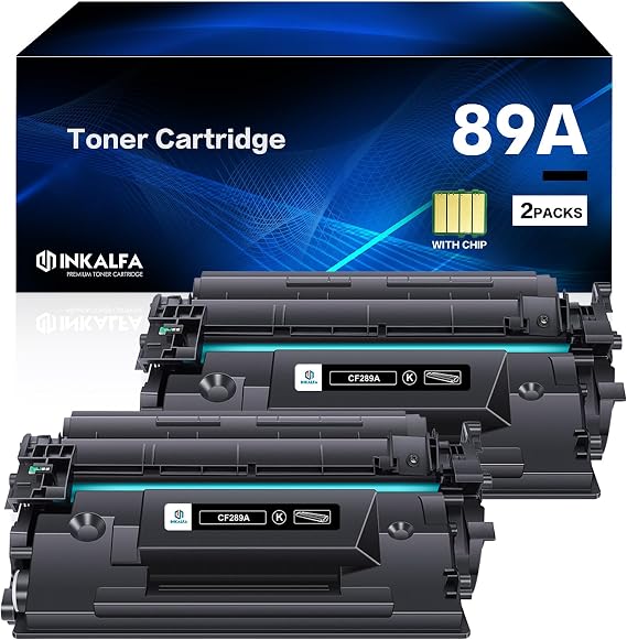 89A CF289A Black Toner Cartridge 2 Pack Compatible for HP CF289A 89X CF289X