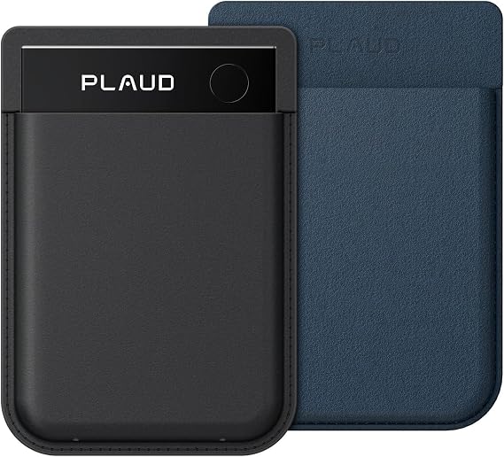 Plaud Note Pro AI Voice Recorder + Extra Magnetic Case Bundle, App Control, AI Transcription & Summaries, Ultra-Slim Recorder with InstantView Display