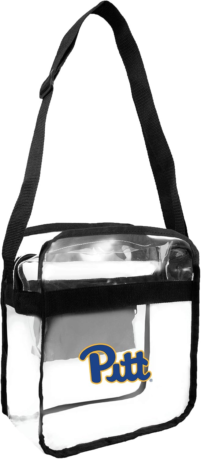 Littlearth NCAA Womens Stadium Friendly Clear Carryall Crossbody Bag with Team Logo