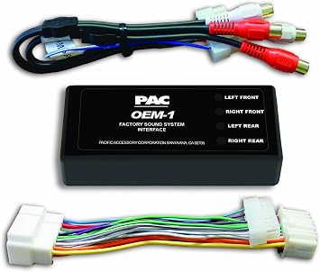 PAC AOEM-HON20 Interface Module that Allows the Replacement or Addition of an Amplifier in Select 1998-2007 Honda Vehicles with or without A Premium Sound System , BLACK