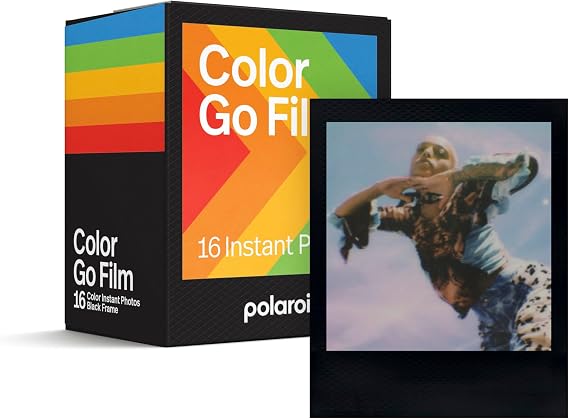 Polaroid Go Color Film - Black Frame (16 Photos) (6211) - Only Compatible with Polaroid Go Camera