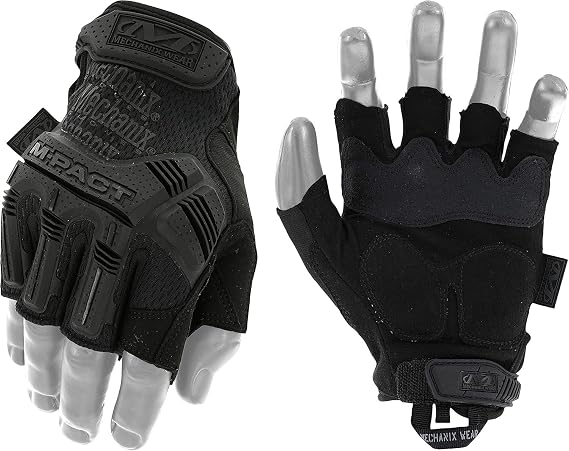 Mechanix Wear M-Pact Fingerless Tactical Gloves Covert Black, Medium