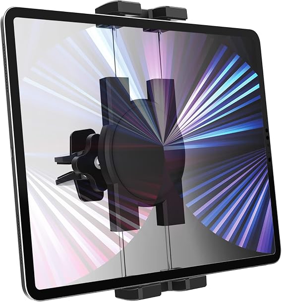 Vent Tablet Mount for Car fit 4-13" Tablets & Phones - Super Stable Durable | Air Vent Car Tablet Holder Powerful Vent Clip for iPad Pro/Air/Mini, Galaxy, Lenovo, Fire, iPhone Series