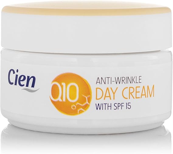 Cien Anti-Wrinkle Anti-Age Day Cream with Q10 and Vitamin E with UV Filter 50 ml