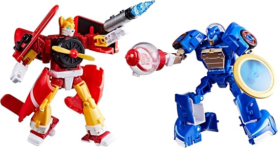 Transformers Collaborative Sonic the Hedgehog x Toys, Wingtail and Blue Booster Converting Action Figures, 8+