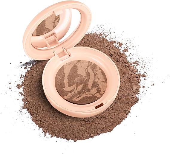Baked Colour Correcting Powder Foundation – Lightweight Baked Foundation for Mature Skin, Neutralises Redness & Uneven Skin Tone, Natural Smooth Makeup (# 02 Tan)