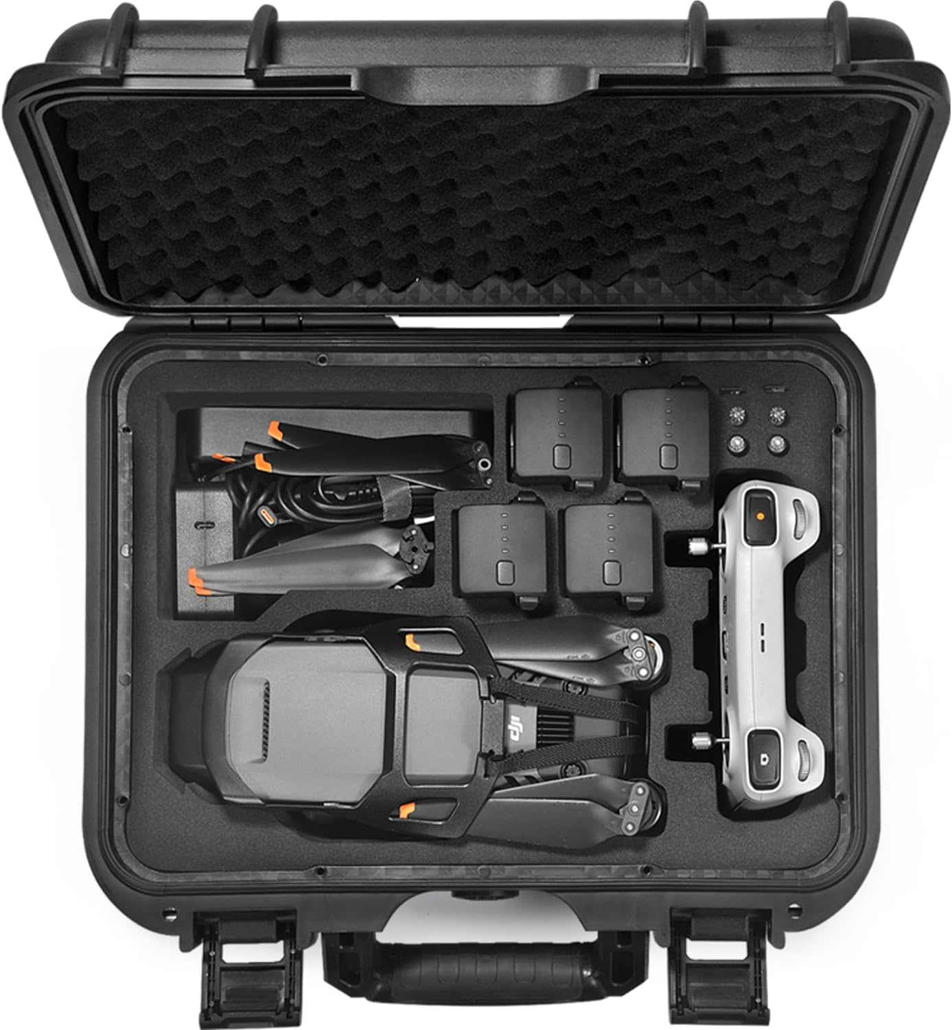 Lekufee DJI Mavic 3 Pro Waterproof Hard Case for DJI Mavic 3 Classic, DJI Mavic 3 Drone, DJI RC, DJI RC N1 Transmitter and Accessories Case Only, Black, Modern