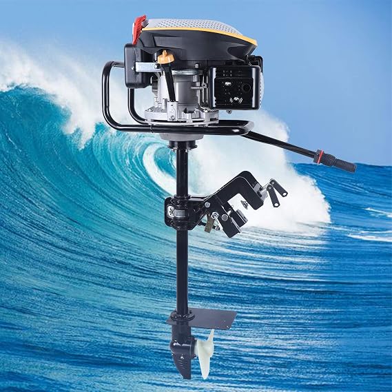 Outboard Motor Engine 4 Stroke 9 HP Outboard Fishing Boat Motor With Air Cooling Fishing Inflatable Boat Engine (4 Stroke 9 HP)