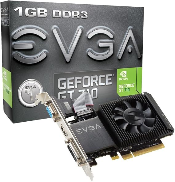 EVGA GT 710 1GB DDR3 64bit Single Slot, Low Profile 01G-P3-2711-KR
