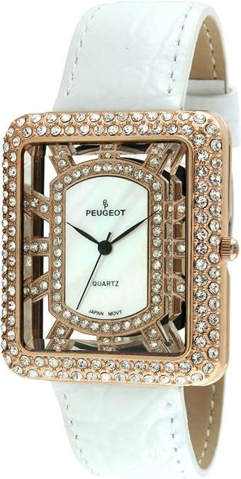 Peugeot Women's Analog Display Japanese Quartz White Watch