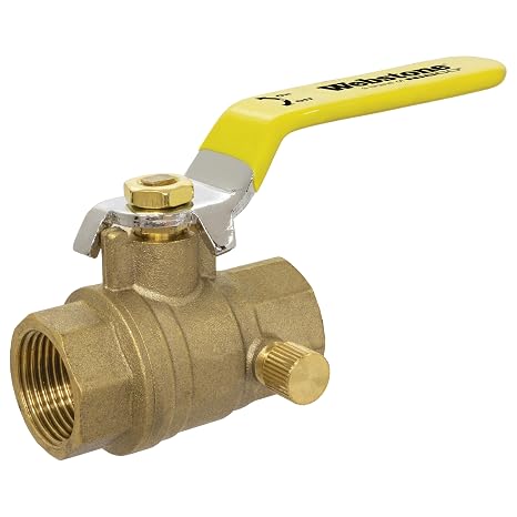 Webstone 3/4 IPS LF FP BR Ball Valve with Bleeder