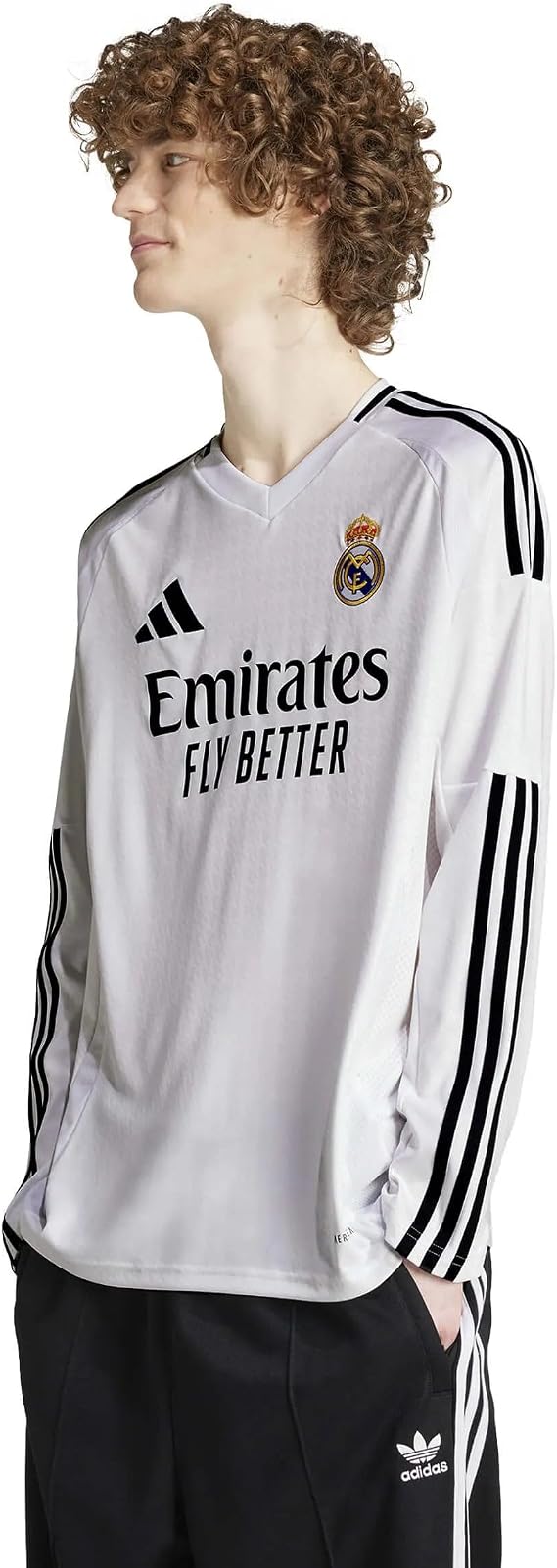 adidas Real Madrid Men’s Stadium Long Sleeve Home Jersey 2024/25
