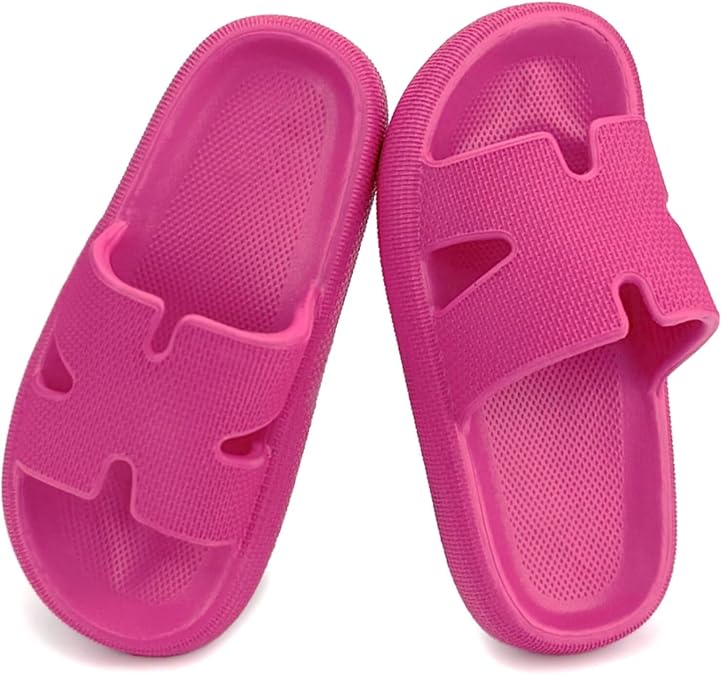 Cubufly Cloud Slides for KidsBoys Girls Shower Slippers Slip on SandalsNon-Slip Open Toe Pillow Slippers SandalsQuick Drying Summer Beach Pool Shoes