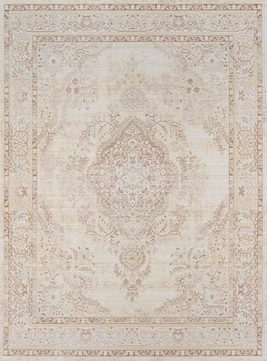 Momeni Rugs Isabella Polyester Area Rug, 2' X 3', Ivory