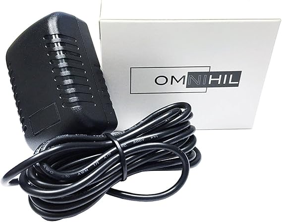 OMNIHIL 8 Feet AC/DC Power Adapter 12V 2A (2000mA) 5.5x2.5millimeters Compatible with Horizon Fitness B600 RC30 RC40 B701 Bike