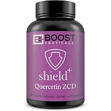 BoostCeuticals Quercetin 500mg Dihydrate with Zinc Vitamin C 800mg Vitamin D3 5000 IU Histamine Support Supplement - Vegan Non GMO Natural Immunity Vitamins - 120 Capsules