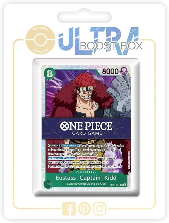 Eustass Captain Kidd (Eustass Captain Kid) 051 Super Rare - my-booster X One Piece The Best (PRB-01) - Box of 10 One Piece French Cards