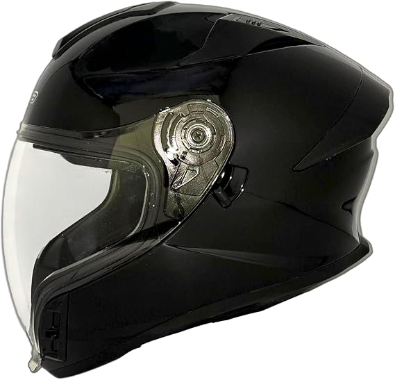Vega AIR GPX Full face Helmet (X-Large, Gloss Black)