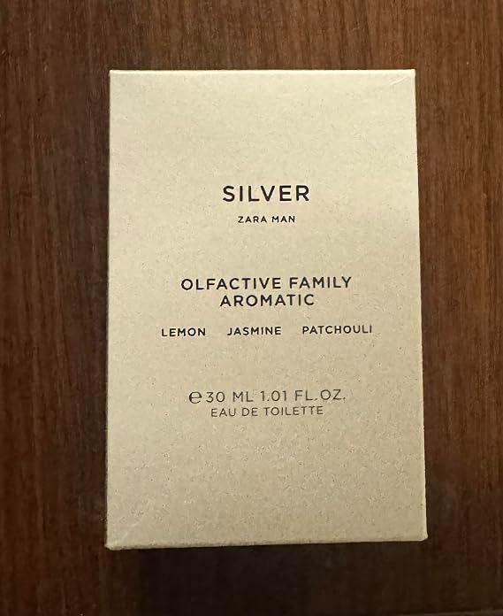 Zara Men Silver 30 ML Eau De Toilette Perfume Fragrance 1.01 FL. Oz. Spray New