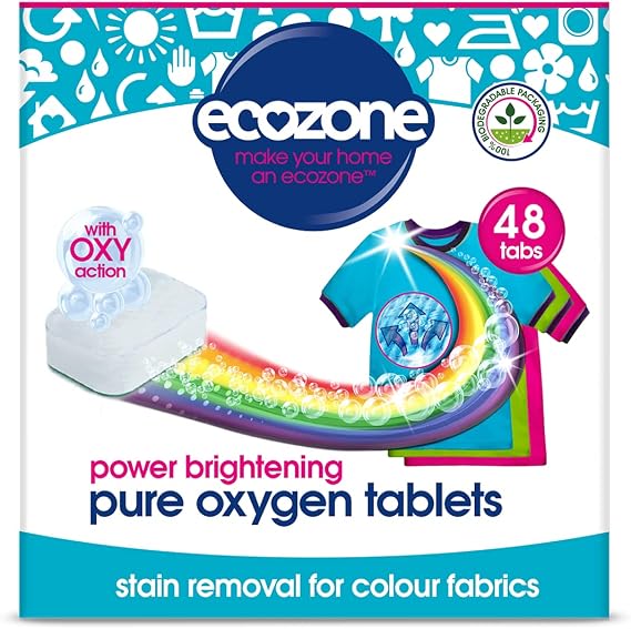 Ecozone Pure Oxygen Brightener tablets, White