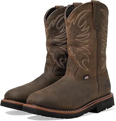 Thorogood Mens Western Work 11 Non-Safety Toe Waterproof Work Boot