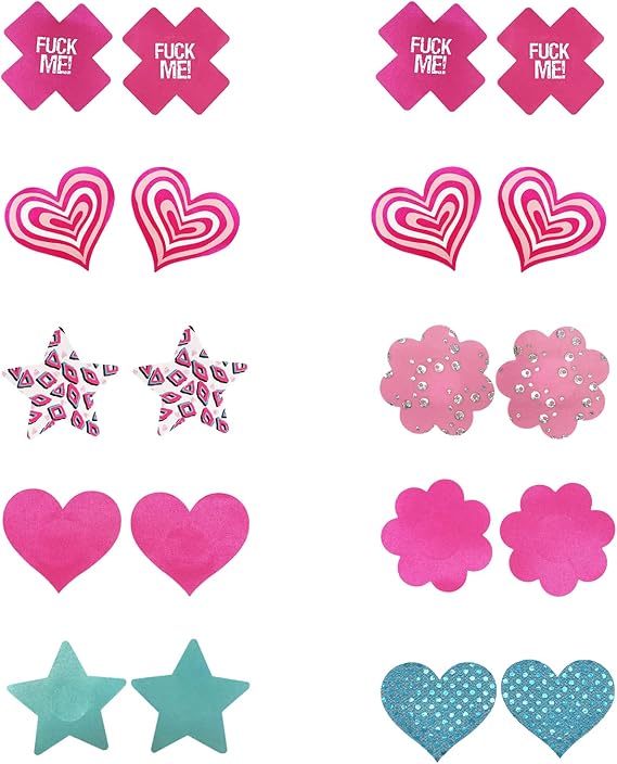 Multi Design Disposable Nipple Stickers