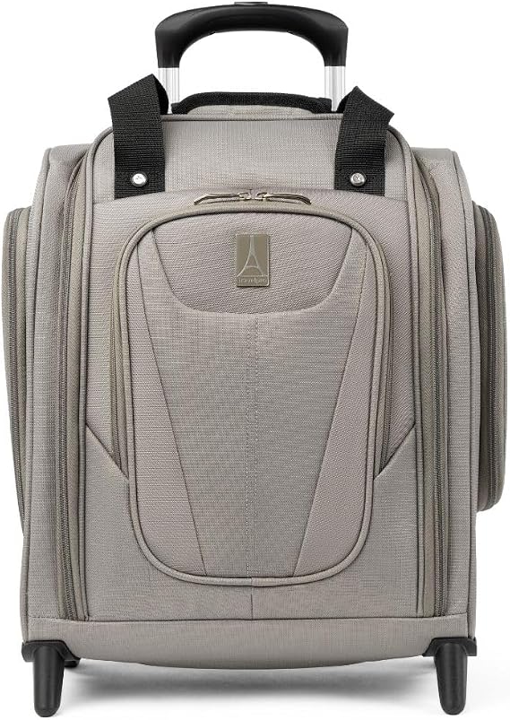 Travelpro Suitcase Maxlite 5 Softside Lightweight Rolling Underseat Compact Carry on Upright 2 Wheel Bag, Men and Women, Champagne, 45x38x22 cm