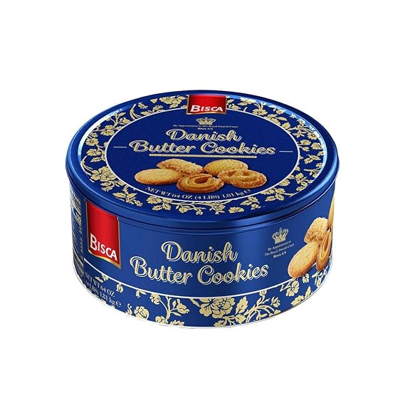 Bisca Danish Butter Cookies Pack Net Wt 64 Oz butter, original, 80 oz (5lbs) (Pack of 1)