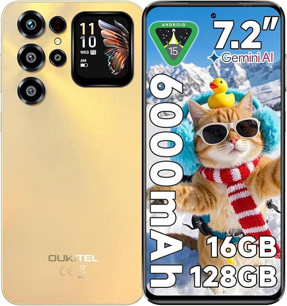 C68 Plus Cell Phone Unlocked-7.2''&1.81''Dual Screen, 16GB+128GB