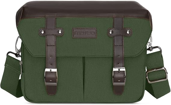 MOSISO Camera Case Crossbody Shoulder Messenger Photography Bag, Army Green