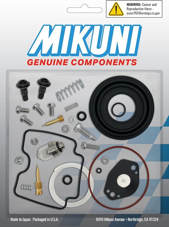 Mikuni Carburetor Rebuild Kit for Yamaha ATVs with Mikuni BSR33 Carburetors
