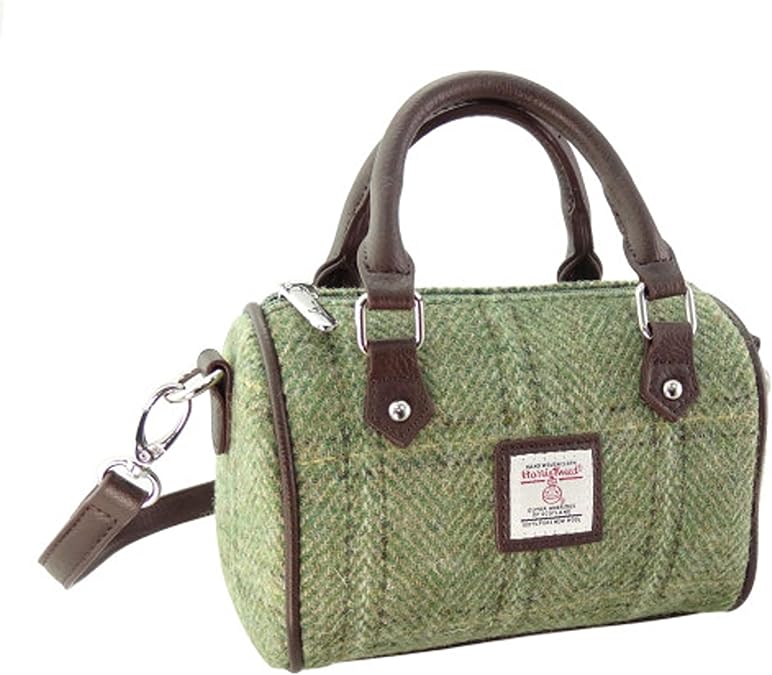 GLEN APPIN Harris Tweed 'Kilbride' Mini Bowling Tote Bag