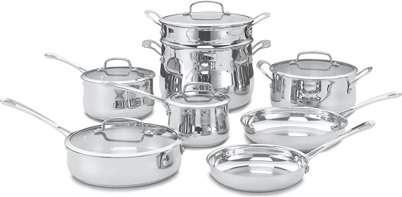 Cuisinart Contour Stainless 13-Piece Cookware Set