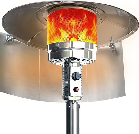 Patio Heater Reflector Shield Outdoor Patio Heater Shield Reflector for Extra Heat Reflecting Saving Gas