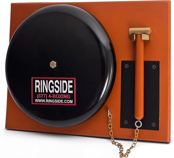 Ringside 10" Boxing Ring Gong with Brass Hammer & 10-Second Plate