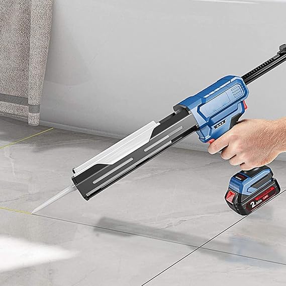 Electric Caulk Gun, Cordless Caulking Gun,12V Electric Caulk and Adhesive Gun, for Caulking, Filling, Sealed(Onebattery)