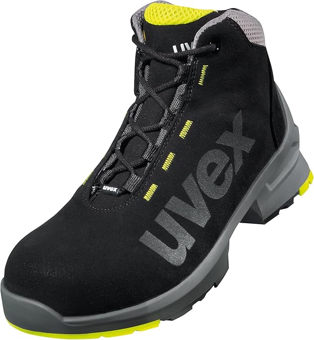 Uvex 1 Work Boots - S2 Safety Boots SRC ESD - Black
