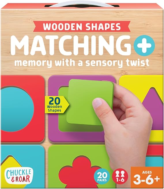 Chuckle & Roar Wooden Puzzle, Puzzles for Kids Ages 3-6+, Toddler Game