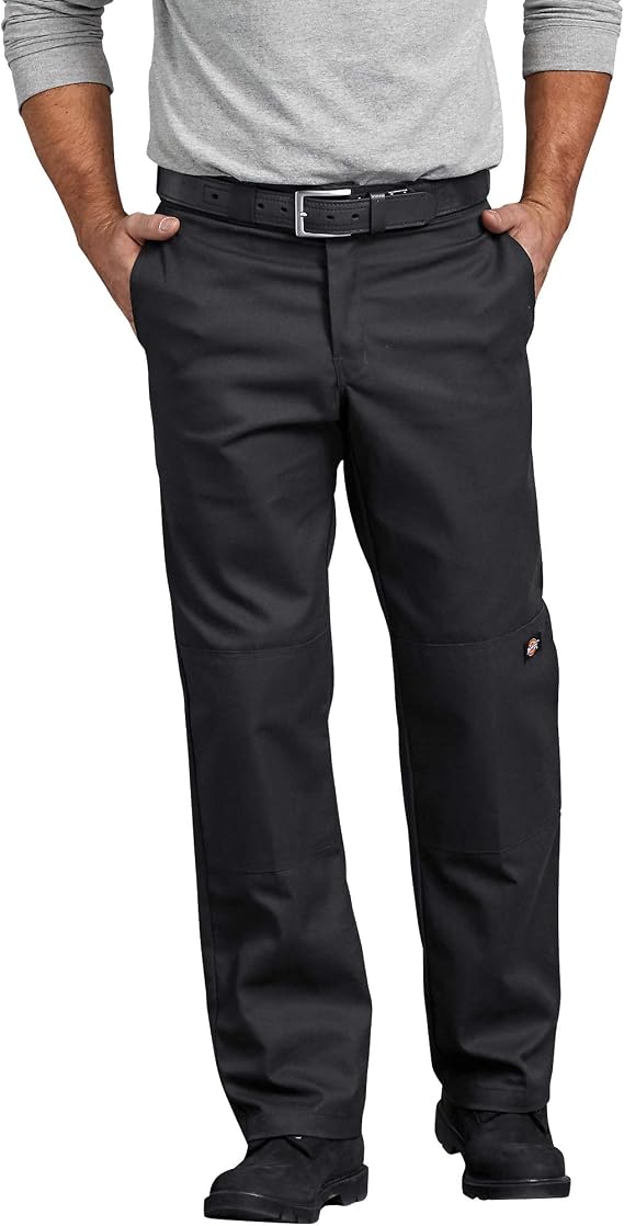 Dickies Mens Flex Double Knee Work Pants Regular Fit Utility Uniform Trousers for Men, Durable for Jobsite or Office Use