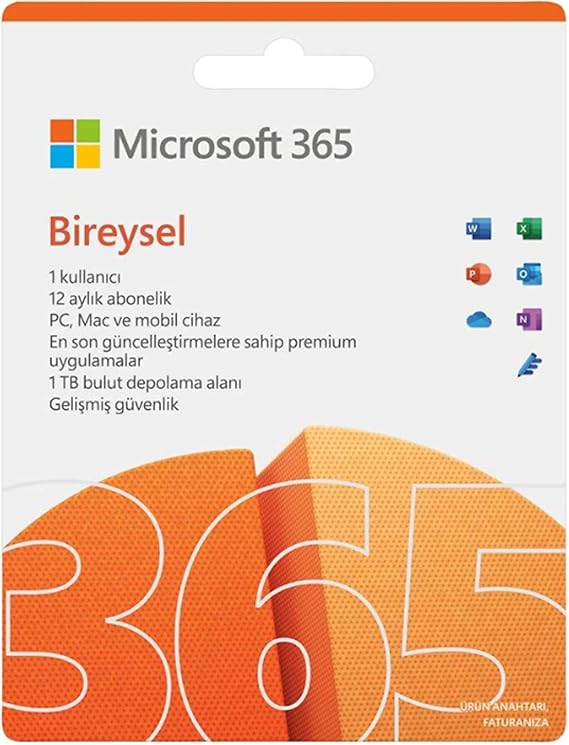 Microsoft 365 Individual Turkish, Software