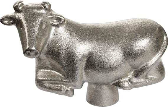STAUB Cast Iron Animal Stainless Steel Knob, Cow