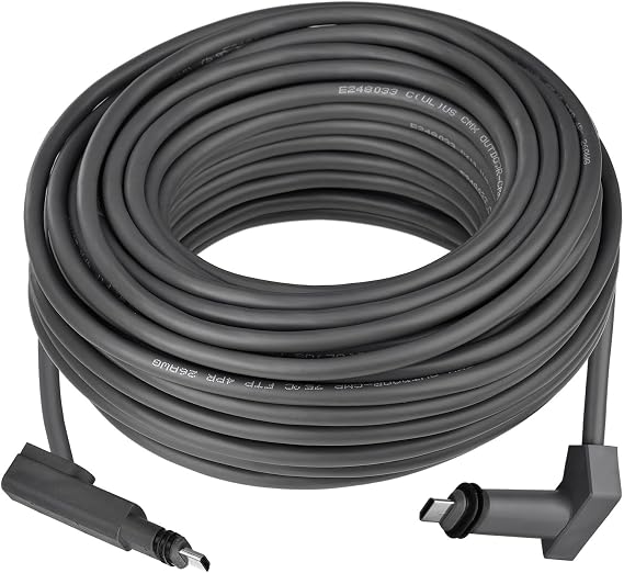 75Ft Cable Antenna for Starlink Rectangular Satellite V2, 75FT Starlink Replacement Cable Starlink Extension Cable, Black