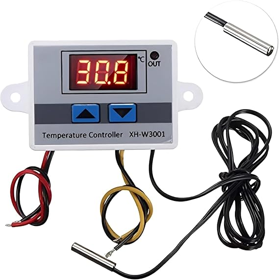 Dijital Termostat Kuluçka Termostatı XH-W3001 220V AC Dijital Termostat 1500W Akvaryum Termostatı
