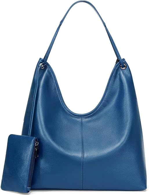 Genuine Leather Purses for Women Large Hobo Shoulder Bag Slouchy Handbag for Work, Shopping and Everyday Use