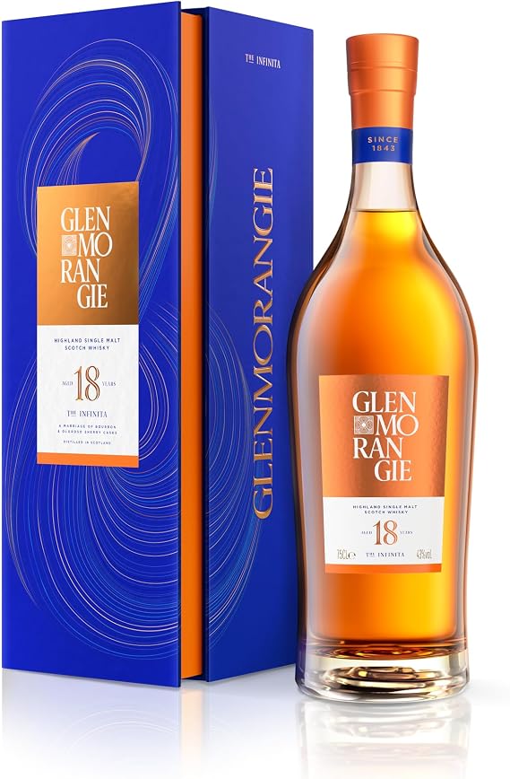 Glenmorangie 18 Years Old The Infinita Highland Single Malt 43% Vol. 0.7 L in Gift Box
