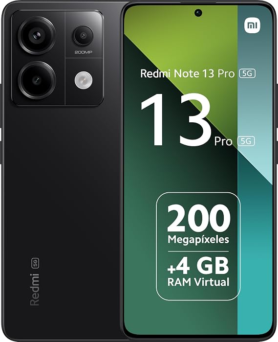 Xiaomi Redmi Note 13 Pro 5G Smartphone 8+256GB, Midnight Black (UK Version + )