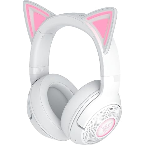 Razer Kraken Kitty V2 BT Wireless RGB Headset, White