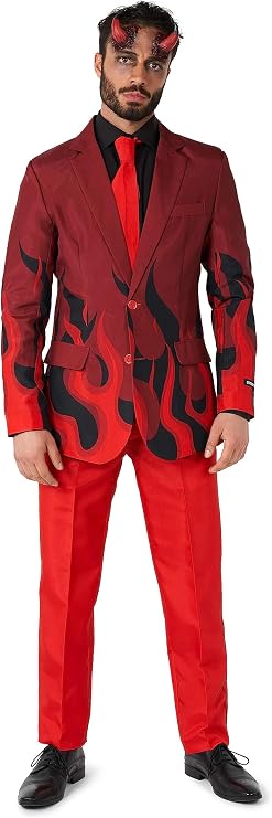 Suitmeister Men's Devil Costume - Slim Fit Suit